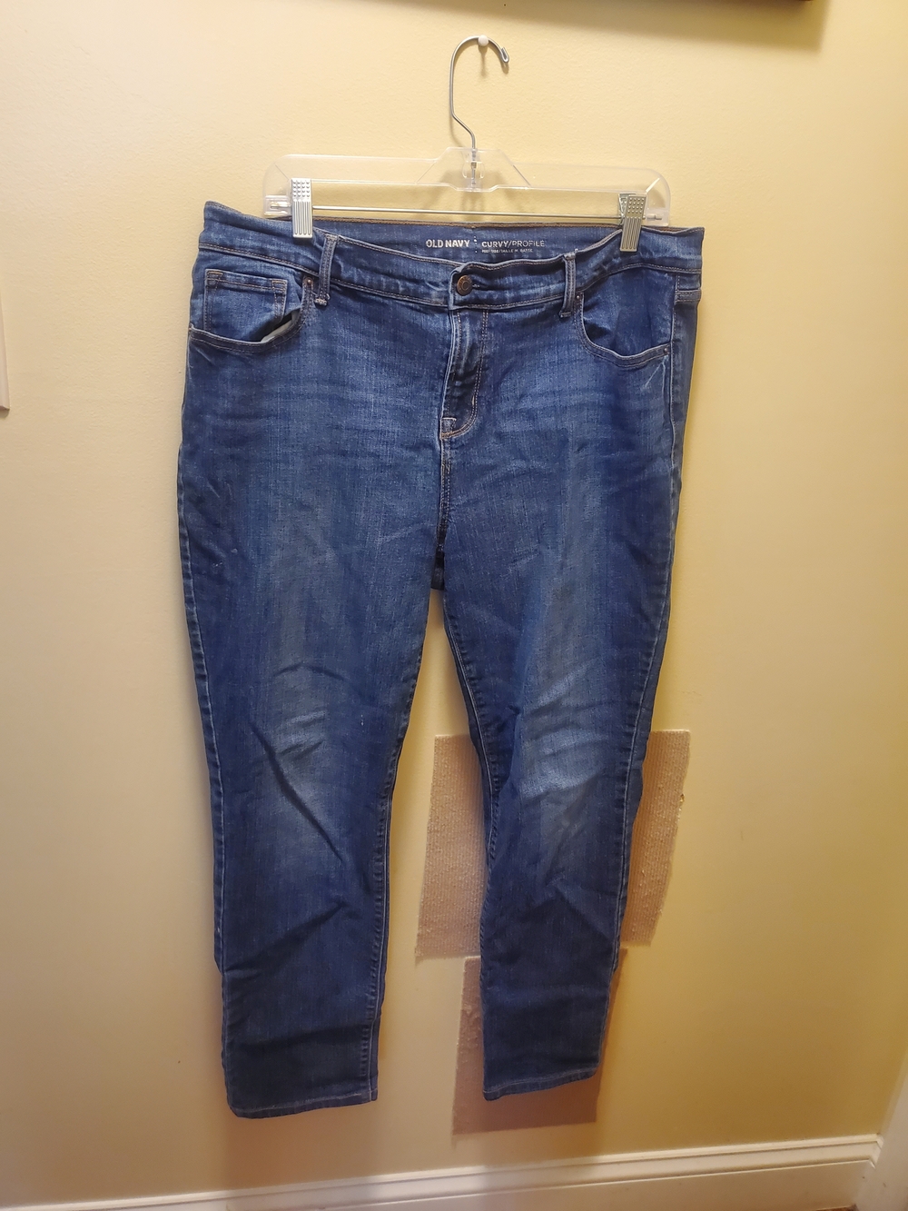 Old Navy Women's Curvy Skinny Jeans - Blue Wash